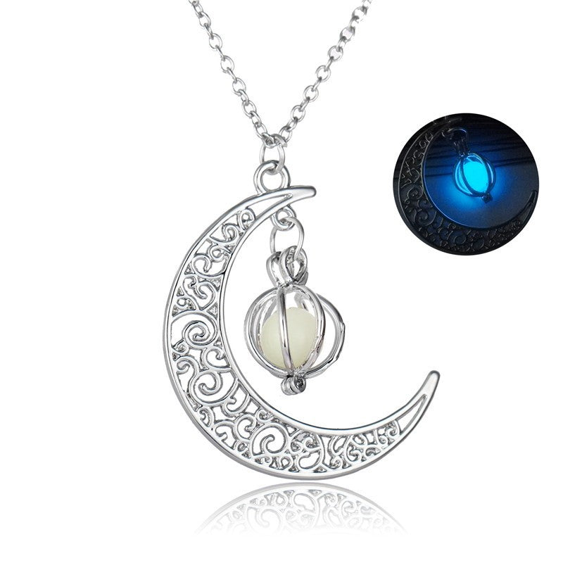 Natural Moonstone Healing Necklace for Women - Luminous Pendant Jewelry Gift