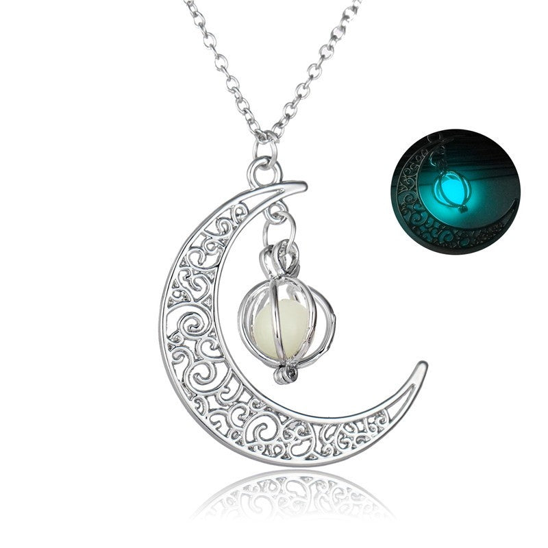 Natural Moonstone Healing Necklace for Women - Luminous Pendant Jewelry Gift