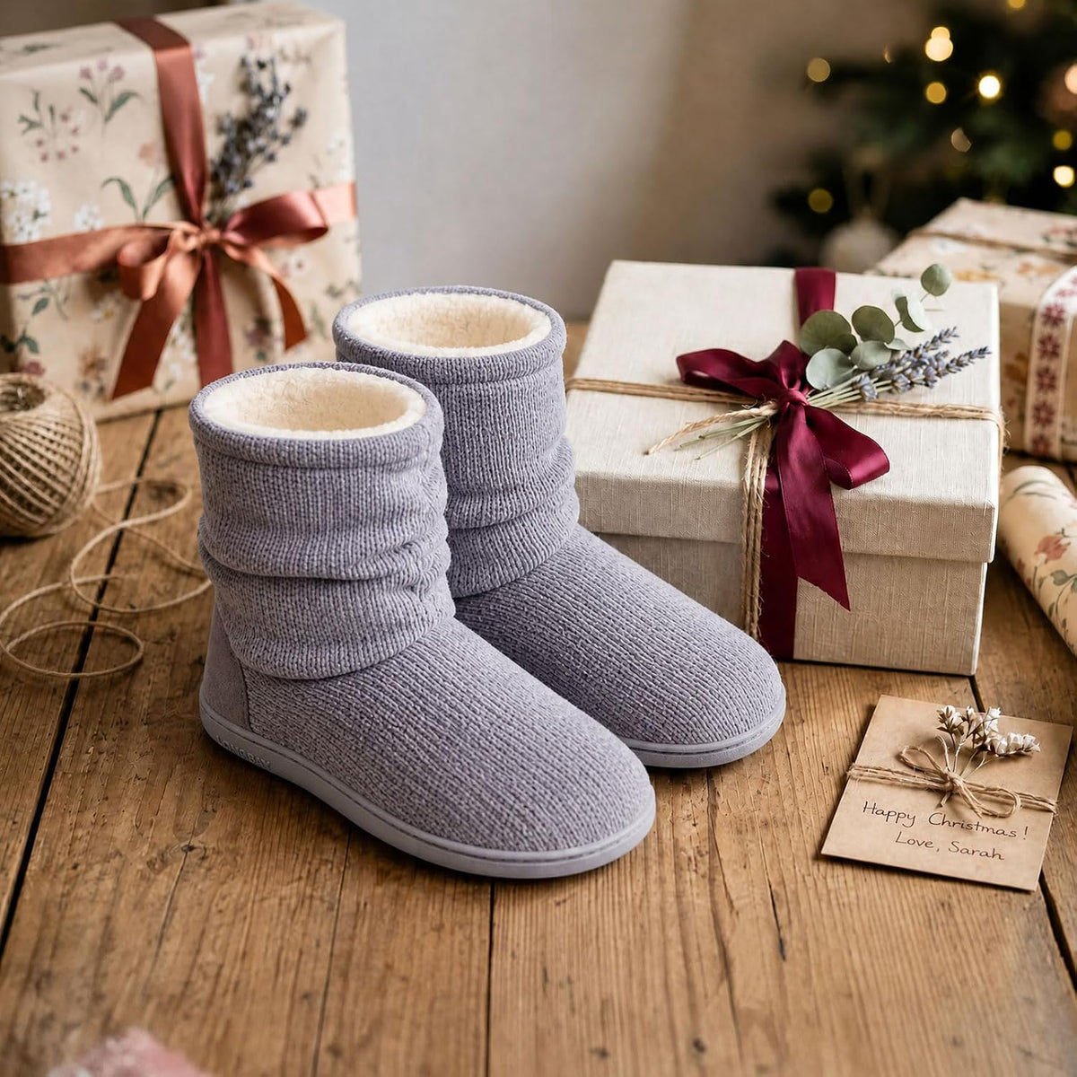 Women's Warm Winter Slipper Boots - Versatile Indoor/Outdoor House Shoes