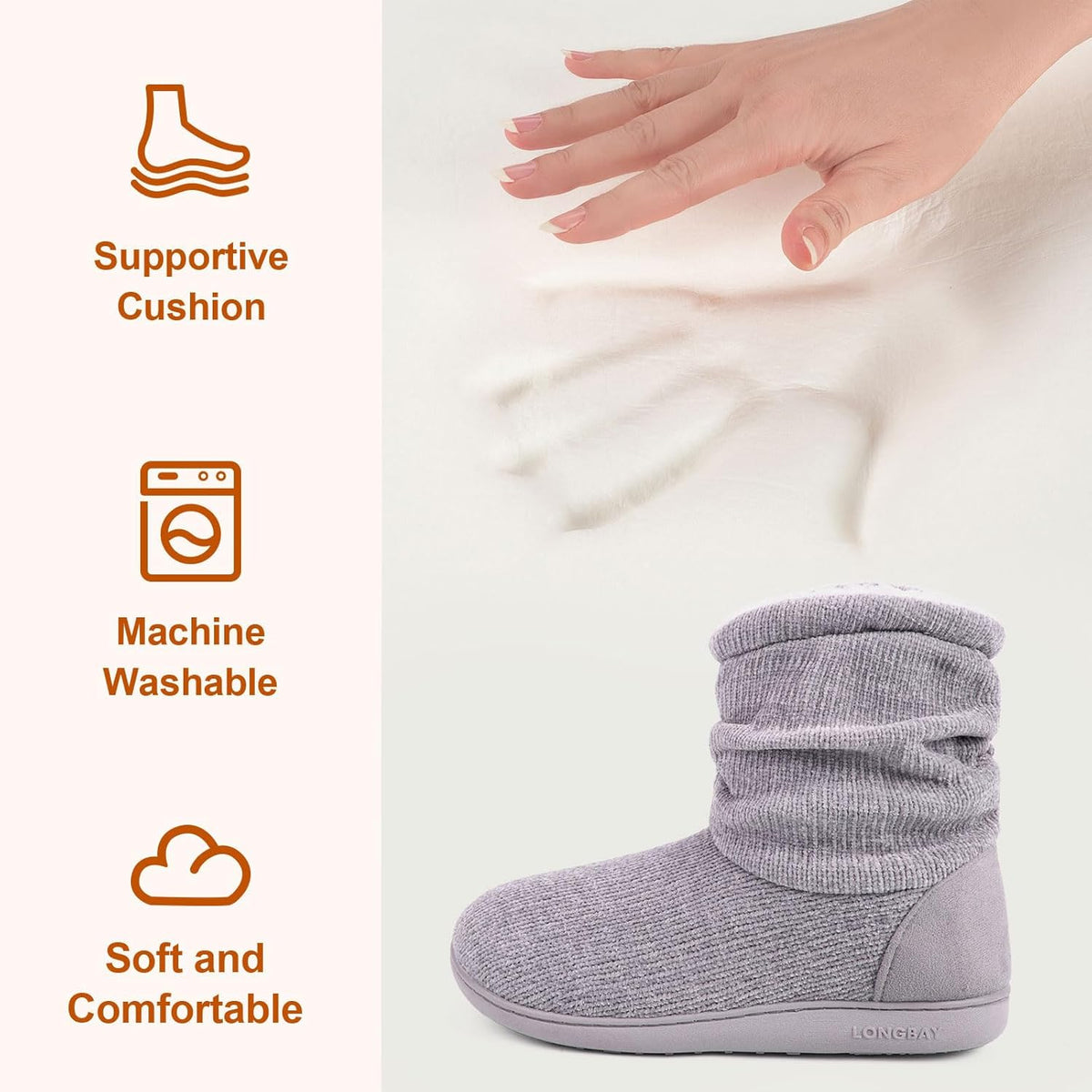 Women's Warm Winter Slipper Boots - Versatile Indoor/Outdoor House Shoes