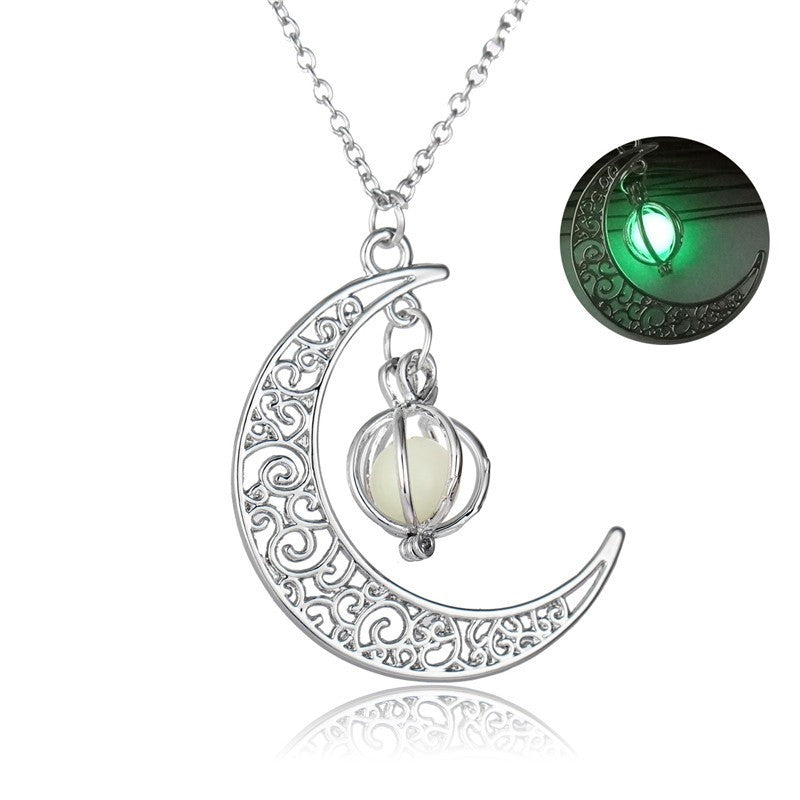 Natural Moonstone Healing Necklace for Women - Luminous Pendant Jewelry Gift
