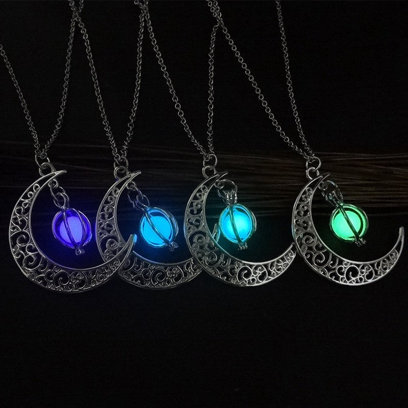 Natural Moonstone Healing Necklace for Women - Luminous Pendant Jewelry Gift